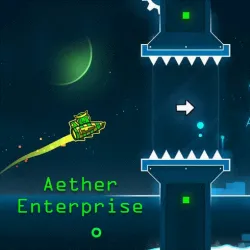 PLay Geometry Dash Aether Enterprise now!