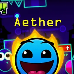 PLay Geometry Dash Aether now!