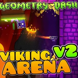 PLay Geometry Dash Arene Viking now!