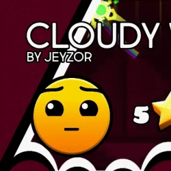 PLay Geometry Dash Cloudy now!