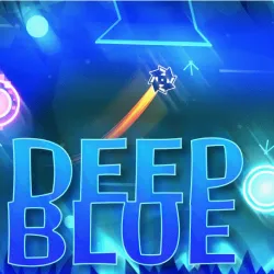 PLay Geometry Dash DEEP BLUE now!
