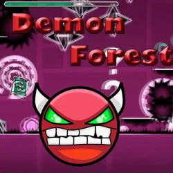PLay Geometry Dash Demon Forest now!