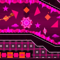 PLay Geometry Dash Fire Aura now!