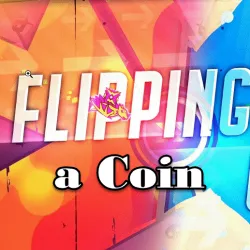 PLay Geometry Dash Flipping a Coin now!