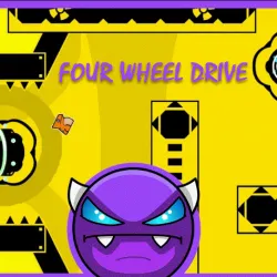 PLay Geometry Dash FOUR WHEEL DRIVE now!