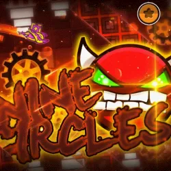 PLay Geometry Dash Nine Circles now!