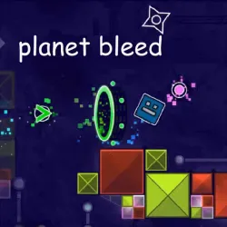 PLay Geometry Dash Planet Bleed now!
