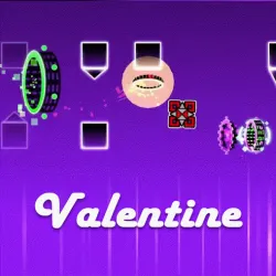 PLay Geometry Dash Valentine now!