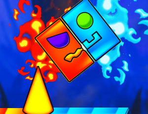 Jogue Fogo e Água: Geometry Dash, um jogo de Fogo e água